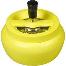 Schleuderascher Metall neon gelb matt Ø 13cm