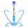 Atomic Wasserpfeife Blumen blau 2er