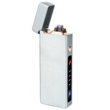 Feuerzeug Batterie FORMULA Double Arc silber USB