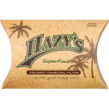 Pfeifenfilter HAZYS Coconut Charcoal 6 mm 50 Stück
