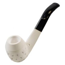 Block Meerschaumpfeife Bulldog large graviert