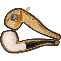 Block Meerschaumpfeife Bulldog large graviert