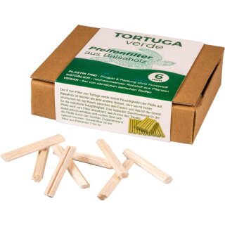 Tortuga Verde Balsaholzfilter 6mm 68er