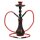 Wasserpfeife ATOMIC schwarz/rot 45 cm 2 Anschlsse