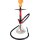 Wasserpfeife RABIA transparent Rauchs„ule rot 45cm hoch 1 Anschluss