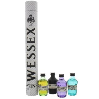 Gin WESSEX Miniatur Set 42,2 % Vol. 4 x 50 ml