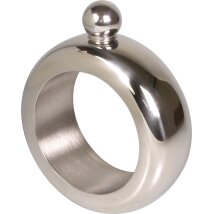 Flachmann Armreif Edelstahl chrom 3.5oz/105ml