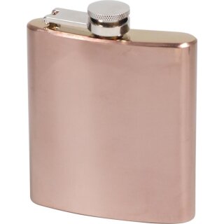 Flachmann Edelstahl rosegold 6oz/180ml