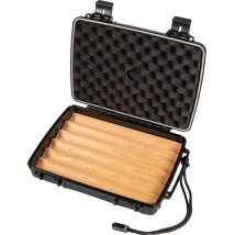 Humidor PASSATORE Acryl schwarz Zeder-Einlage H5xB24xT18...