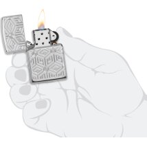 ZIPPO chrom poliert Armor Boxes All Over Design 60005272