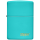 Zippo Flat Turquoise mit Logo 60005827