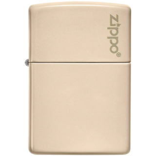 Zippo Flat Sand mit Logo 60005824