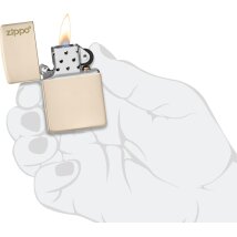 Zippo Flat Sand mit Logo 60005824