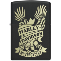 ZIPPO schwarz matt Harley Davidson 60006097