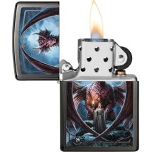 ZIPPO gray dusk Anne Stokes Dragon 60006123