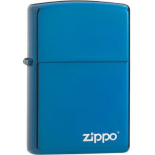 ZIPPO high polish blue Zippo Logo 60001579