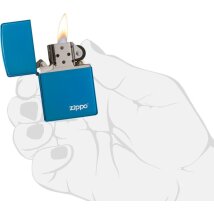 ZIPPO high polish blue Zippo Logo 60001579
