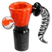 Black Leaf Bong Glaskopf orange 18.8mm