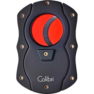 COLIBRI Cigarrenabschneider Cut schwarz/rot 22mm