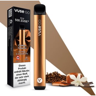 E-Zigarette VUSE Go 1000 (Pen) Einweg Creamy Tobacco 20mg