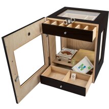 Humidorschrank Sevenson schwarz matt