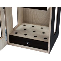 Humidorschrank Sevenson schwarz matt