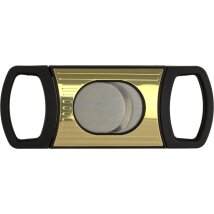 Cigarrenabschneider Kunststoff schwarz/gold