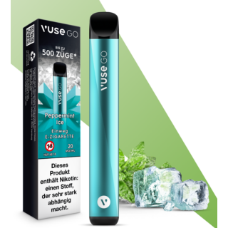 E-Zigarette VUSE Go 1000 (Pen) Einweg Peppermint Ice 20mg