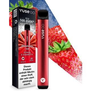 E-Zigarette VUSE Go 1000 Einweg Strawberry Ice 20mg