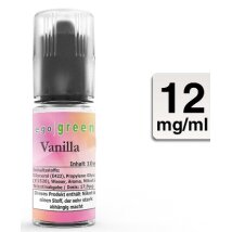 EGO GREEN E-Liquid Vanilla 10ml 12mg/ml