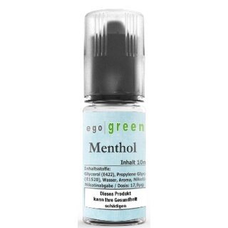 EGO GREEN E-Liquid Menthol 10ml