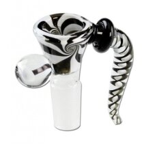 Black Leaf Bong Glaskopf schwarz 14.5mm