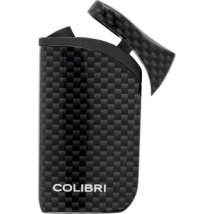 COLIBRI Zigarrenfeuerzeug Falcon II  Carbondesign schwarz