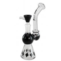 Bong Glas Black Leaf Raute 19cm