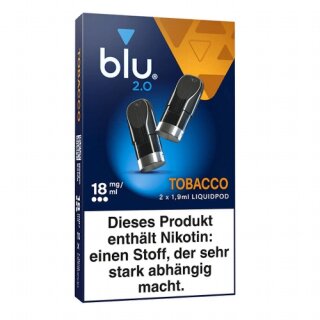 Blu 2.0 Podpack Tobacco 18mg/ml 2er