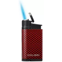 COLIBRI Feuerzeug Evo Carbondesign rot