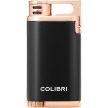 COLIBRI Feuerzeug Belmont II schwarz/rosegold