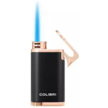 COLIBRI Feuerzeug Belmont II schwarz/rosegold