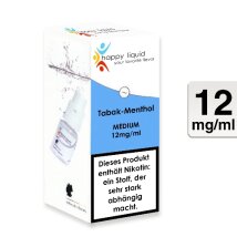 Happy Liquid Tabak Menthol 10ml 12mg/ml