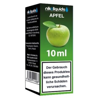 NIKOLIQUIDS E-Liquid Apfel 10ml