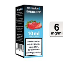 NIKOLIQUIDS E-Liquid Erdbeere 10ml 6mg/ml