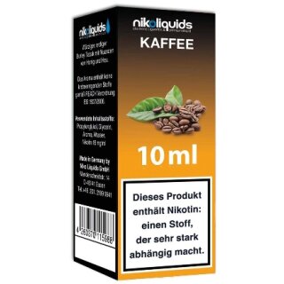 NIKOLIQUIDS E-Liquid Kaffee10ml