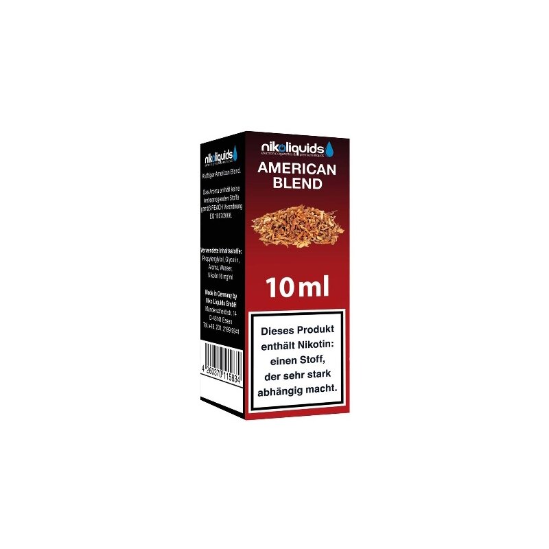 NIKOLIQUIDS E-Liquid American Blend 10ml