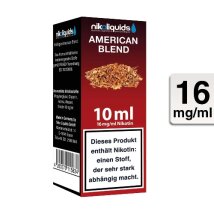 NIKOLIQUIDS E-Liquid American Blend 10ml 16mg/ml