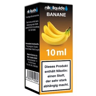 NIKOLIQUIDS E-Liquid Banane 10ml