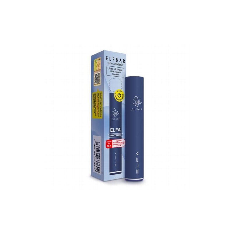 Vape Nikotinfrei ELF Bar ELFA Pod Mod  500 MAh Akku, USB-C, Weie  Softtouch-Oberflche, Nikotinfrei (Pods Separat) Elfbar Pods Mit Liquid