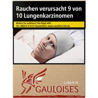 GAULOISES Liberte rot 10,00 Euro  (8x23)