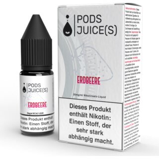 Pods Juice(s) Nikotinsalz Liquid Erdbeere 20mg/ml 10ml