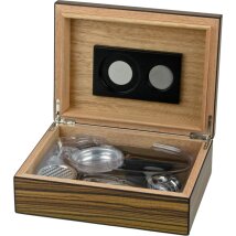 Humidor-Set Zebra Finish