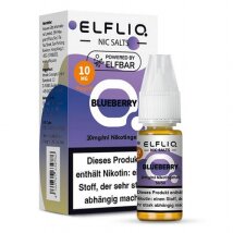 ELFBAR Elfliq Liquid Nic Salts Blueberry 10ml 10mg/ml